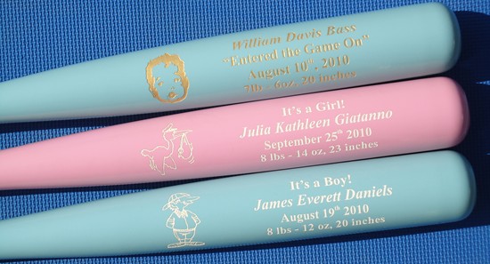 custom engraved bats
