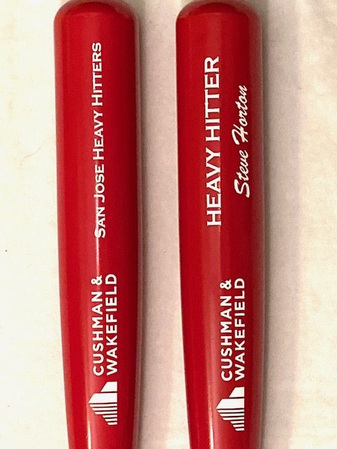 Team award bat engravings
