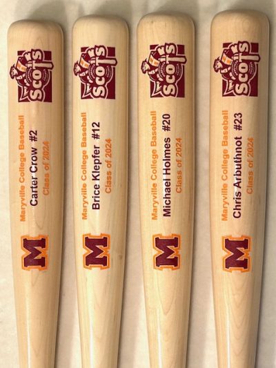 Team award bat engravings