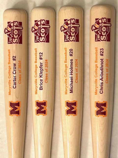 Team award bat engravings