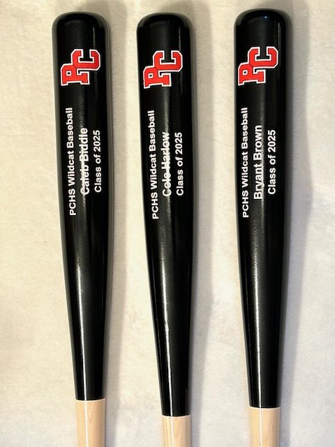 Team award bat engravings