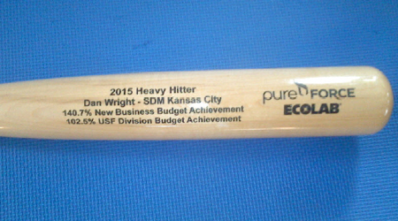 White ash engraved bats