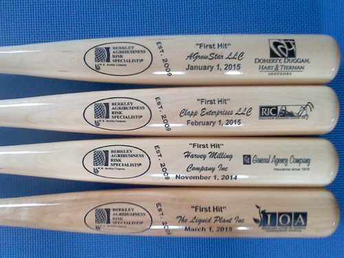 maple engraved bats