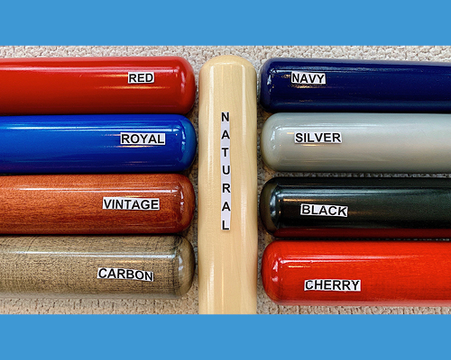 Colored Maple engraved bats