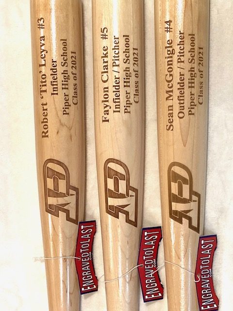 Economical Team Award Engraved Bats