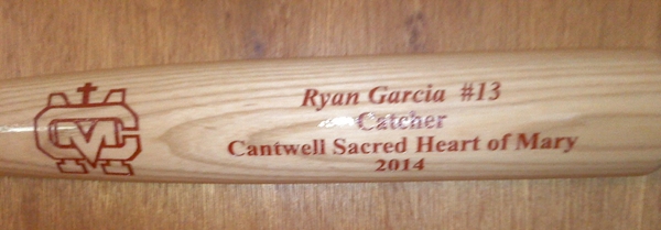Sports Team custom bat engraving