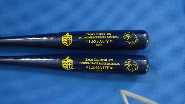 team custom engraved bats
