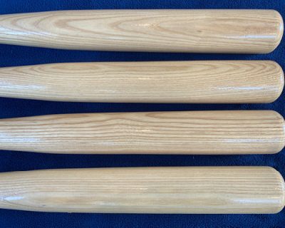 custom engraved white ash softball bats